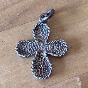 𝅺sterling silver Greek ancient design cross​​